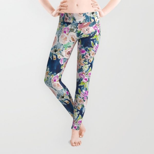 Navy SO LUSCIOUS Painterly Floral – BARBARIAN by Barbra Ignatiev | Bold ...