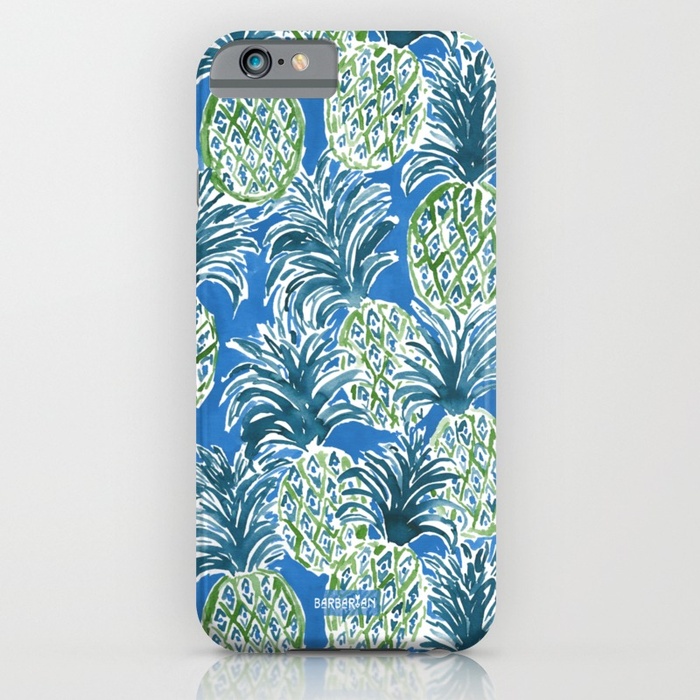 Lapis Pineapple O'Clock Phone Case by Barbarian