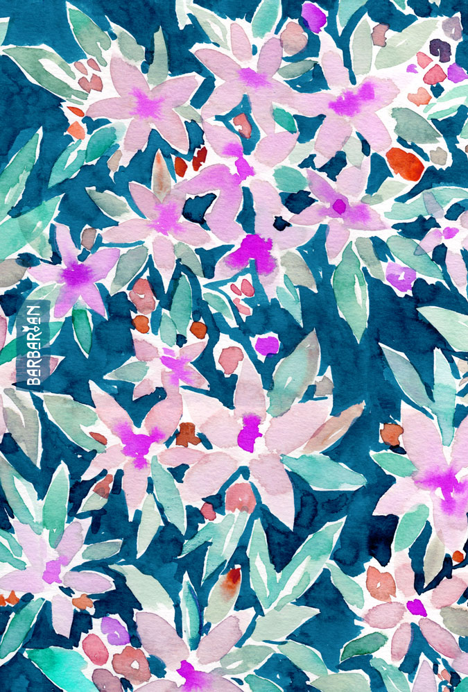 LET GO Tropical Watercolor Floral