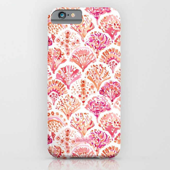 CORAL CAMO Mermaid Fish Scales Phone Case by Barbarian