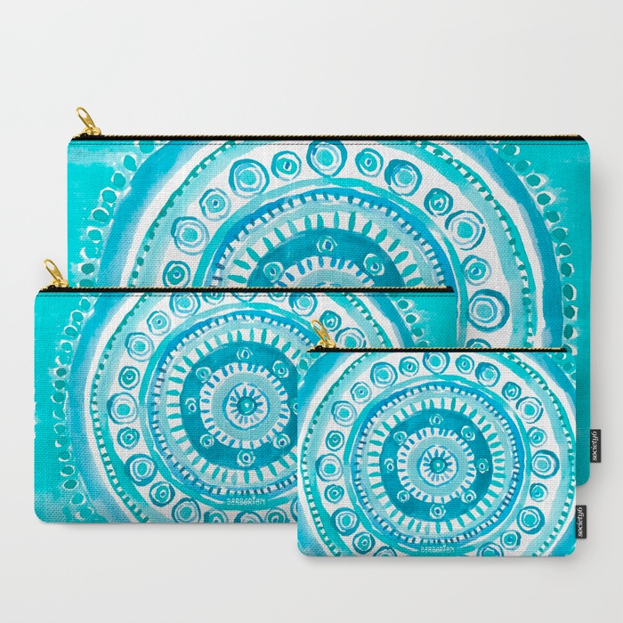 PEARLS OF WISDOM Mermaid Mandala Pouches by Barbarian