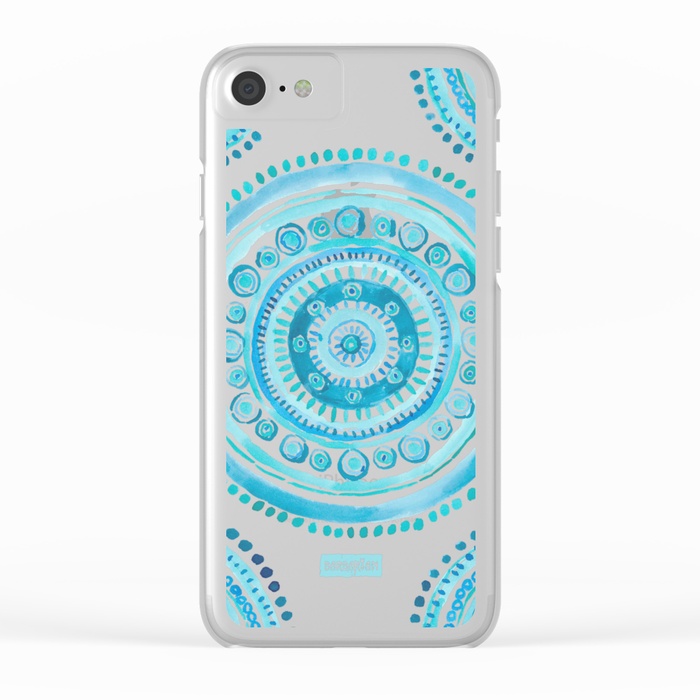 PEARLS OF WISDOM Mermaid Mandala Clear Phone Case by Barbarian