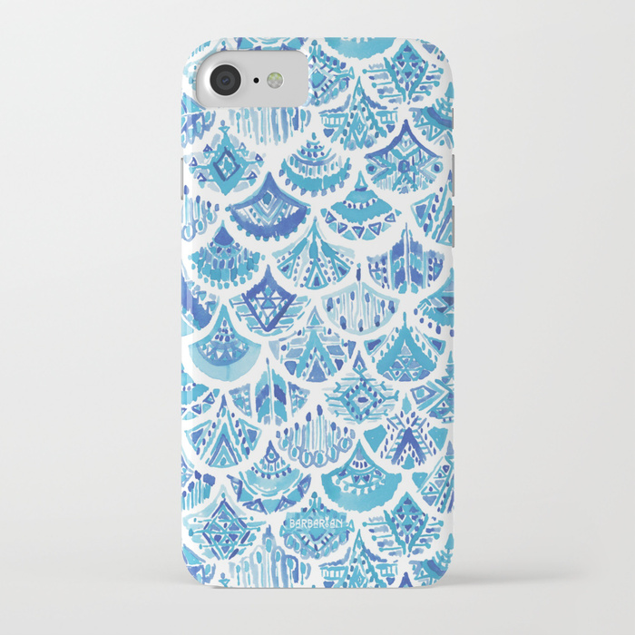AZTEC MERMAID Tribal Scallop Pattern Phone Case by Barbarian