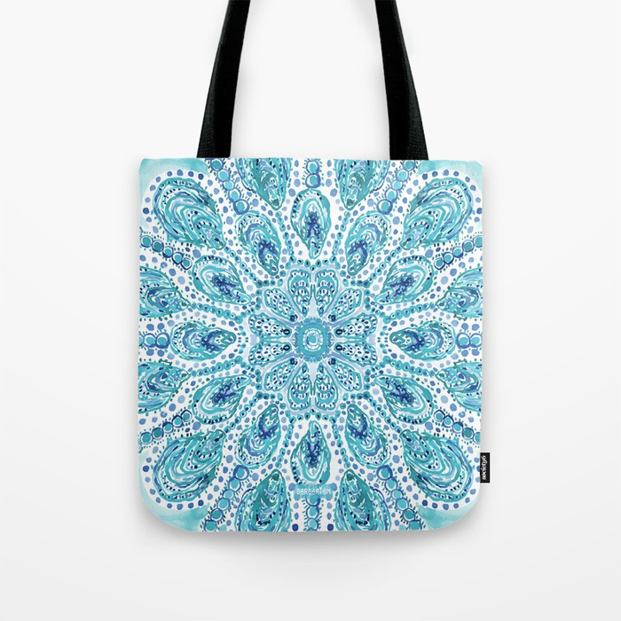 MMMOYSTERS Oyster Mandala Tote Bag by Barbarian