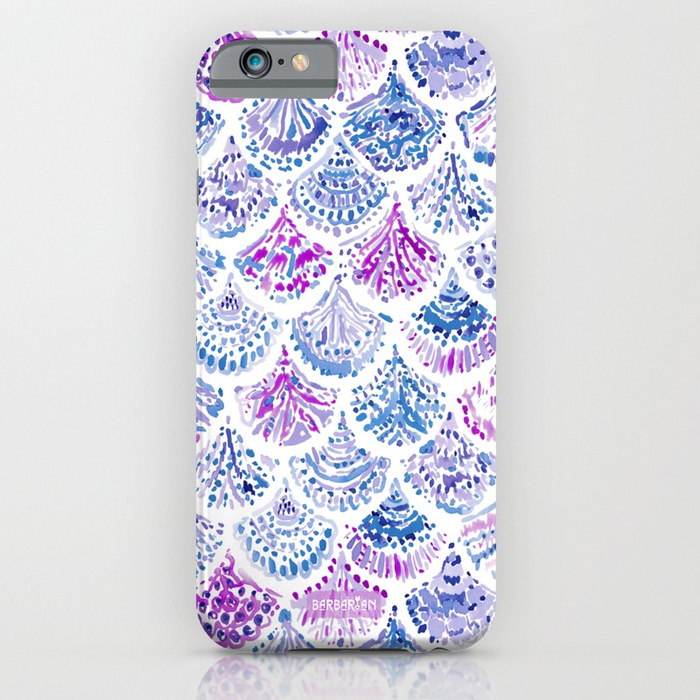 OCEAN PROTECTRESS Lavender Mermaid Scales Phone Case