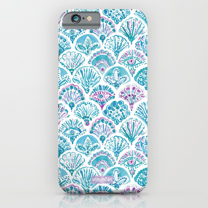 OMNISCIENT MERMAID All-Seeing Eye Scallop Phone Case