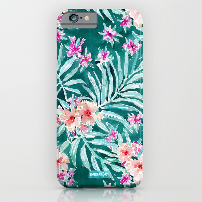 FRONDS ON FLEEK Tropical Palm Floral iPhone Case