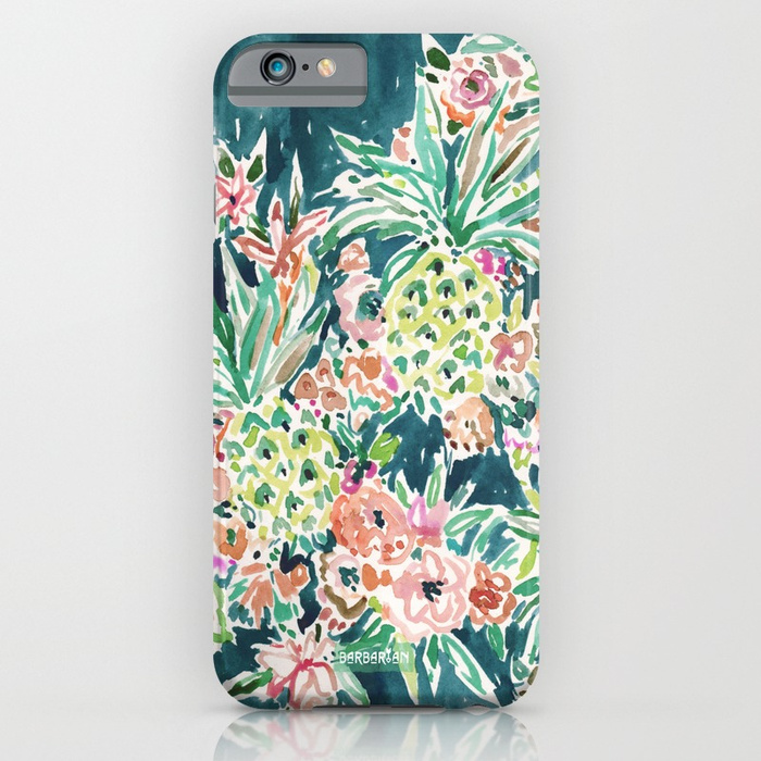 PINEAPPLE PARTY Lush Tropical Boho Floral Phone Case