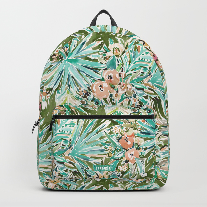 FAN OUT Tropical Palmetto Floral Backpacks