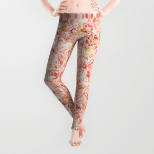 LILY LUST Peach Painterly Floral – BARBARIAN by Barbra Ignatiev | Bold