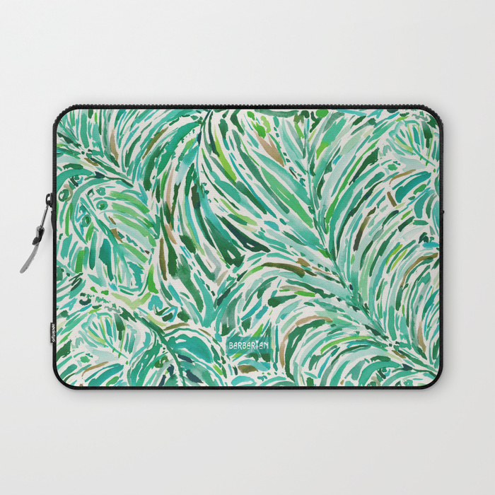 LUSH FREEDOM Watercolor Palm Print Laptop Sleeve