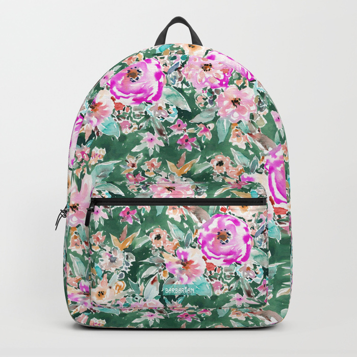 WANDERLUSH Colorful Floral Backpack