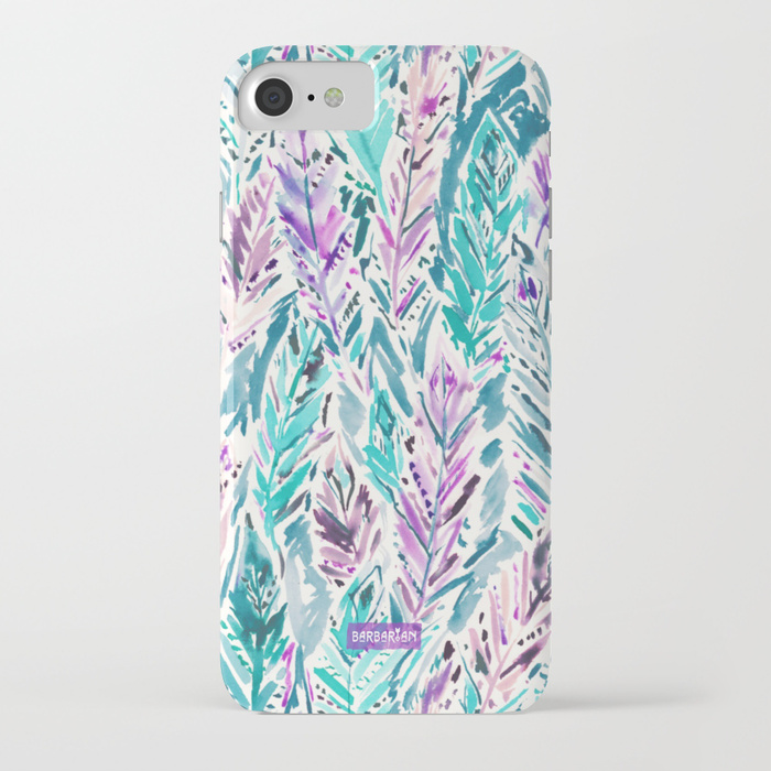 FREE FEELINGS Boho Watercolor Feathers Phone Case