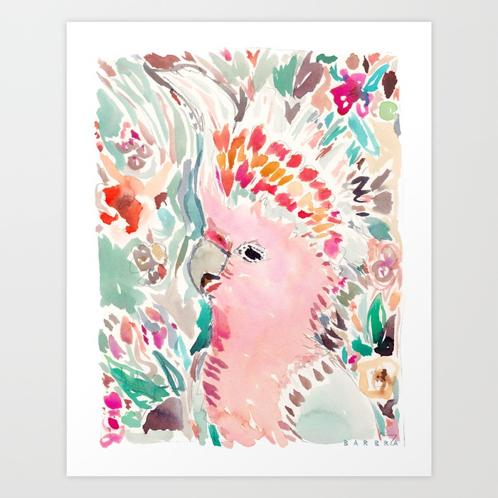 RADANA the Cockatoo Art Print
