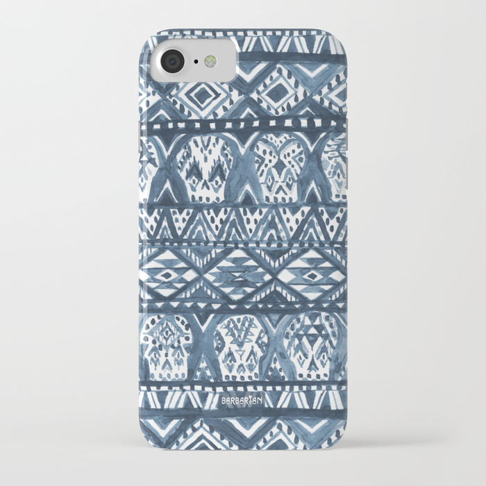 Indigo AZTECHIE Aztec Skull Print Phone Case
