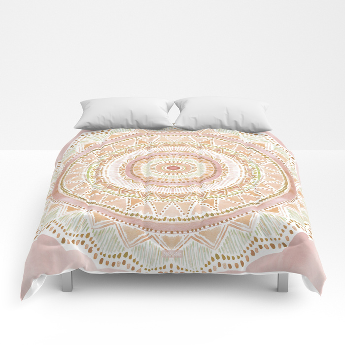 BIG LOVE Rose Gold Mandala Bedding