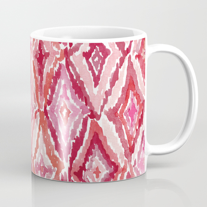  Red BRIGHT LIKE A DIAMOND Moroccan Print Mug