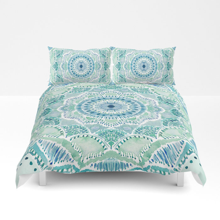INNERNET Mint Mermaid Medallion Bedding