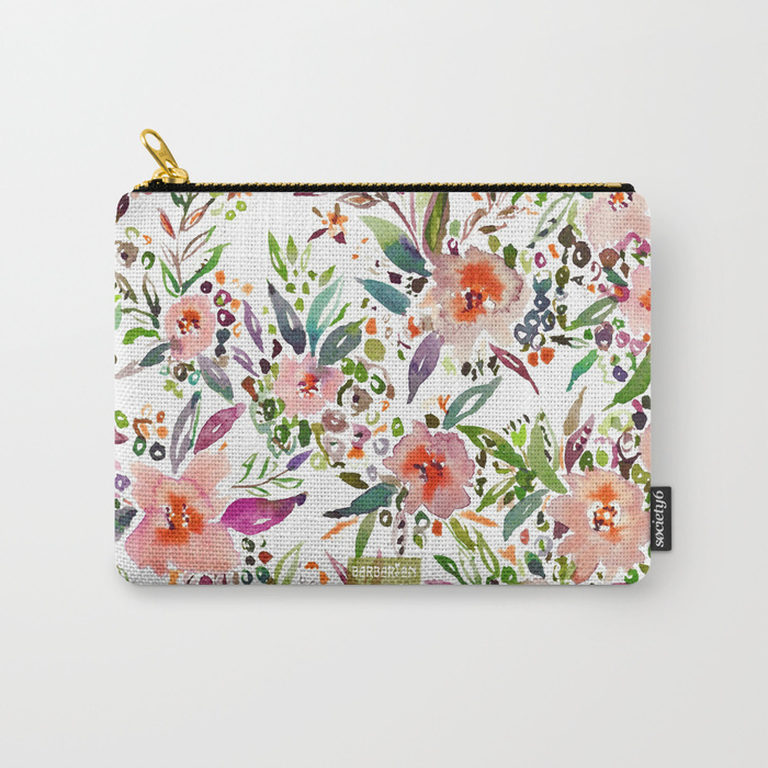 INCOGNITO INTROVERT Tropical Colorful Floral Pouch