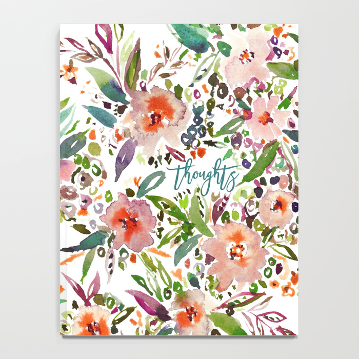 INCOGNITO INTROVERT Tropical Colorful Floral Notebook