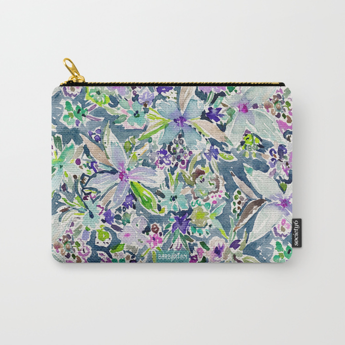 TALIA'S GARDEN Colorful Badass Floral Pouch