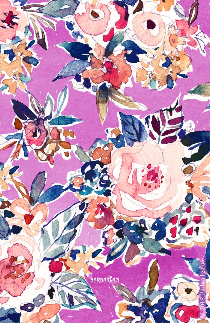 ROMANTIC AF Colorful Wild Floral