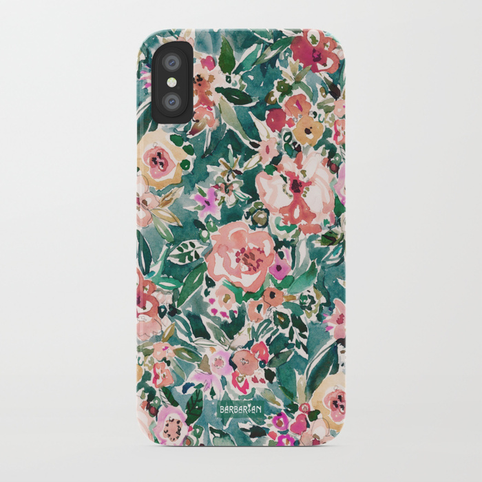 FLAGRANT AF Wild Green Colorful Floral Phone Case