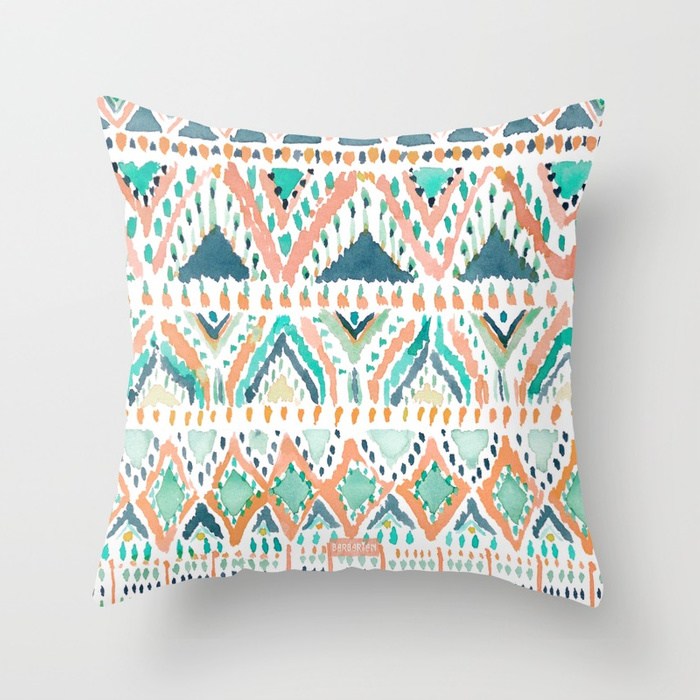 BALLIN' TRIBAL Summer Geometric Pillow