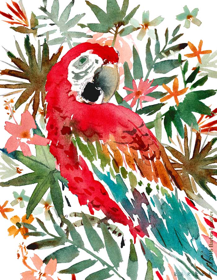 CHARLIE THE SCARLET MACAW