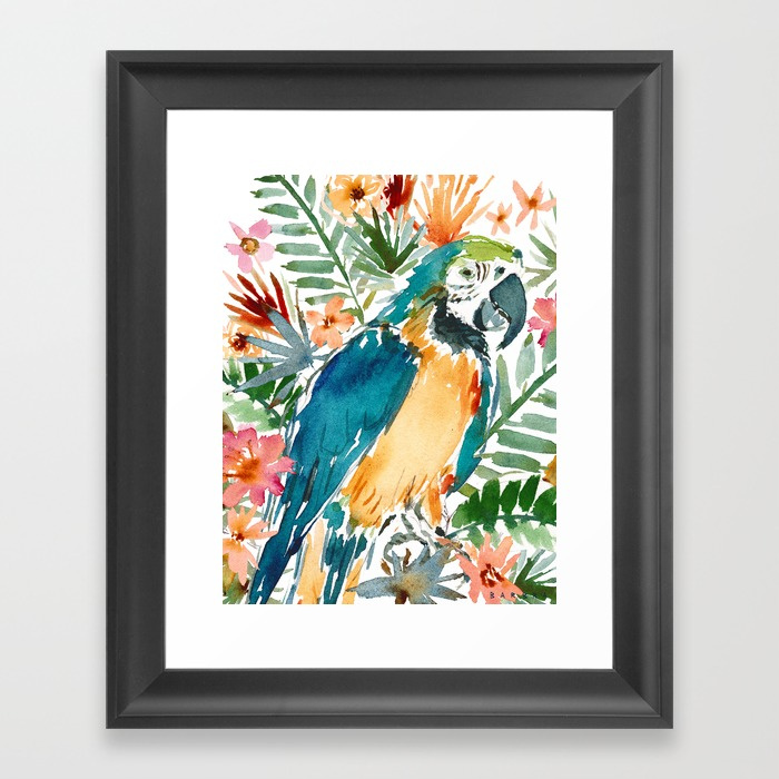 MURDOCH THE BLUE AND GOLD MACAW art print