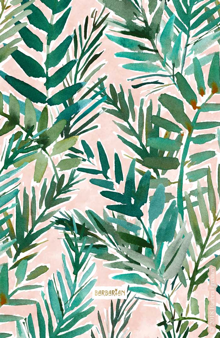 LUSH BLUSH Sunset Palms