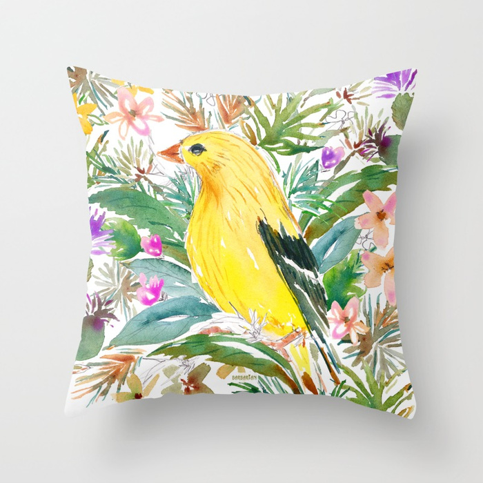 AURORA THE GOLDFINCH pillow