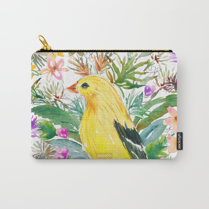 AURORA THE GOLDFINCH pouch