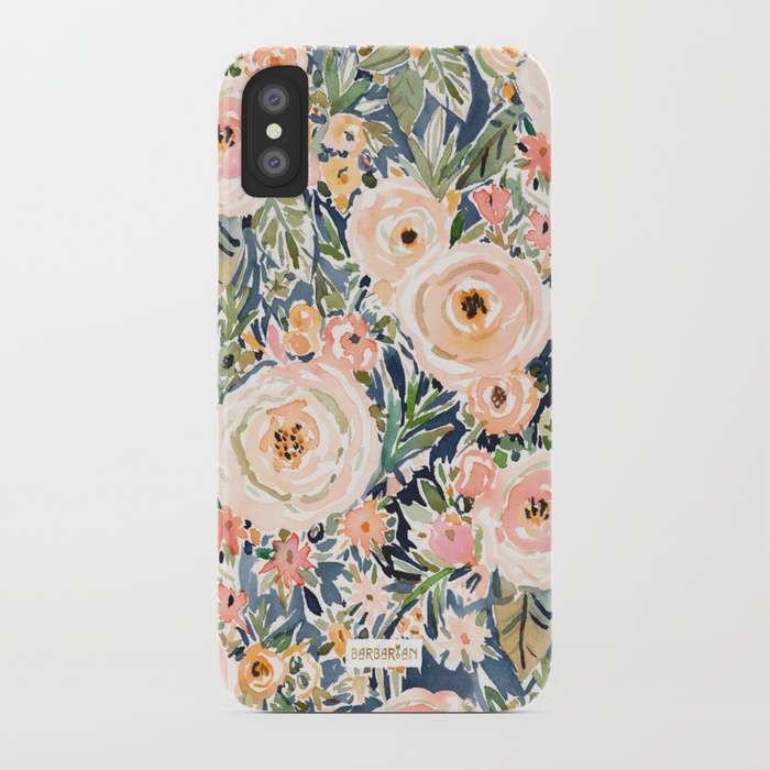 SINGER-SONGWRITER Romantic Dark Floral phone case
