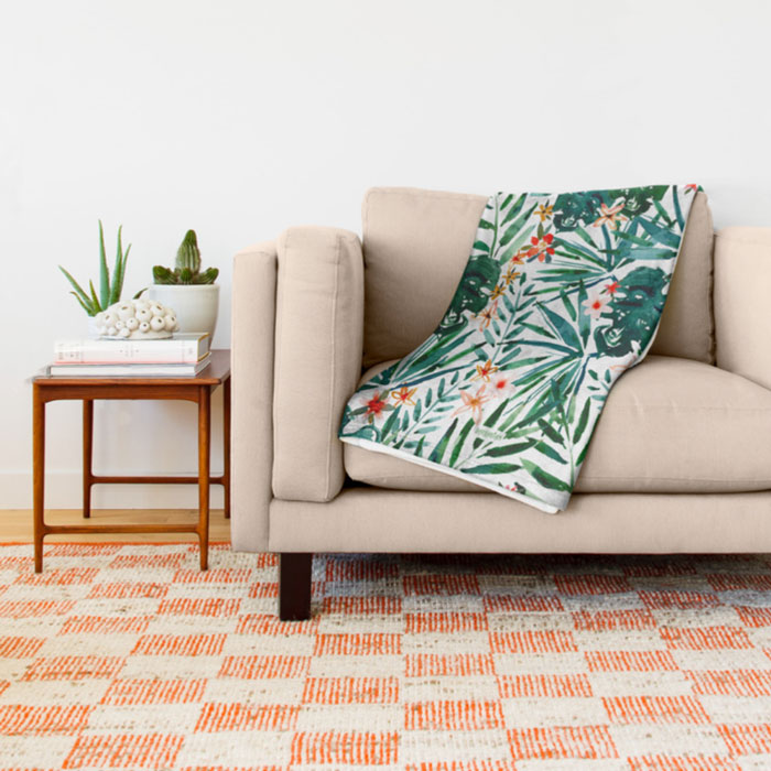 TROP-DON'T-STOP-Tropical-Palms-and-Monsteras-blanket