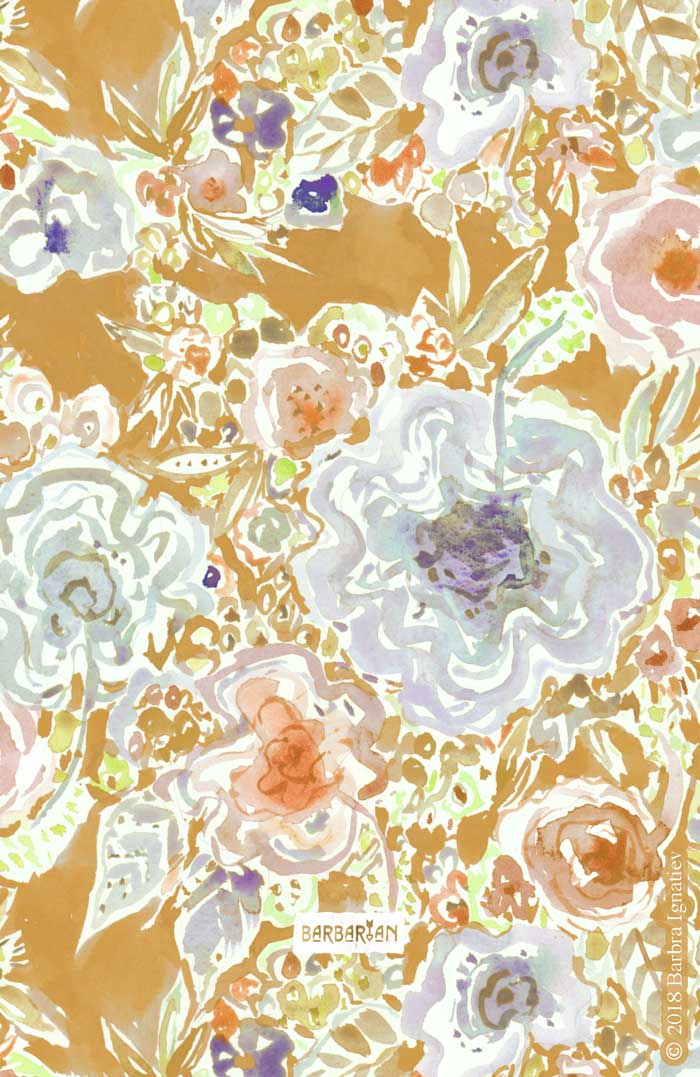 GROOVY PARADISE Golden Hibiscus Floral