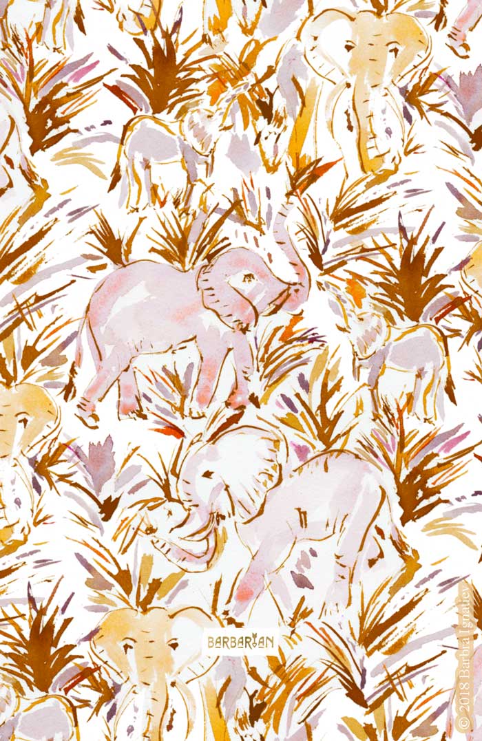 ELEPHANT STOMP Safari Print