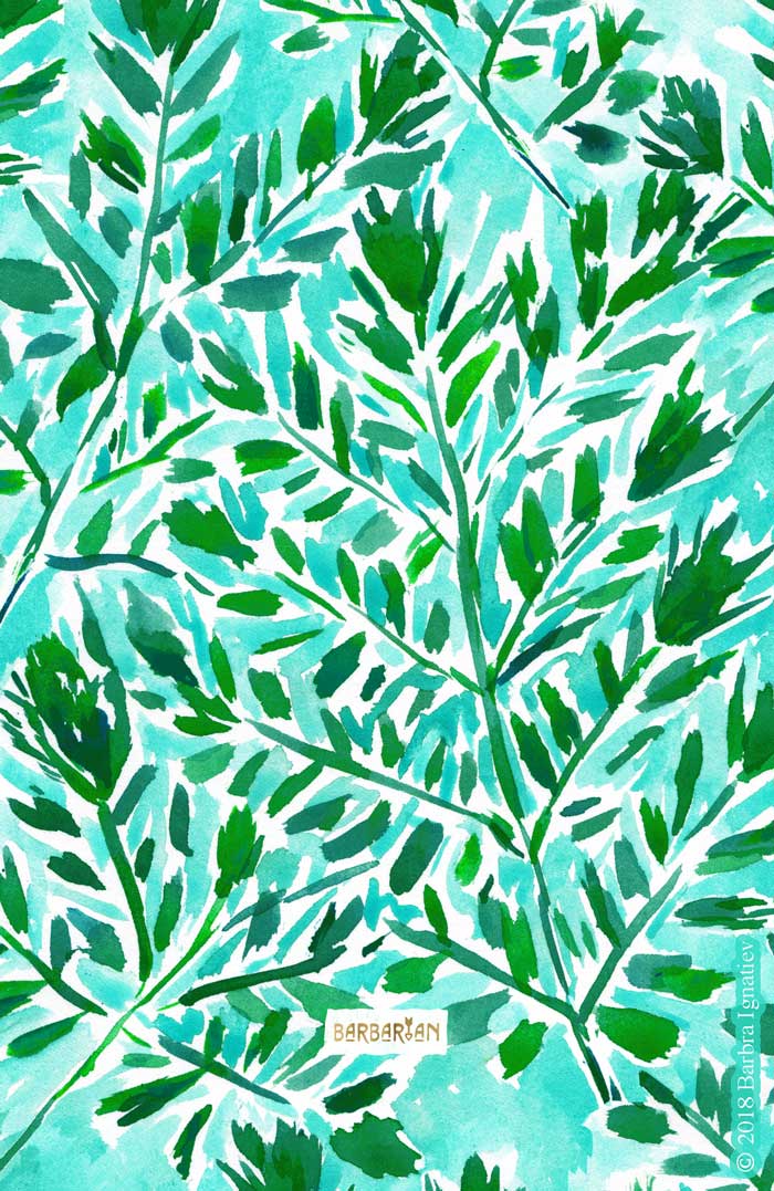 FRONDLY FRONDS Green Leaves