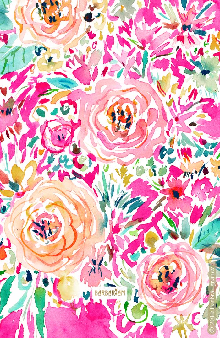 ONLY LOVE Pink Happy Floral