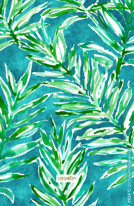 GROW WILD Bright Tropical Palms – BARBARIAN by Barbra Ignatiev | Bold ...
