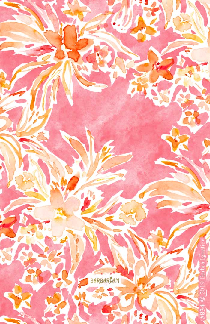 REACHING Pink Wild Floral