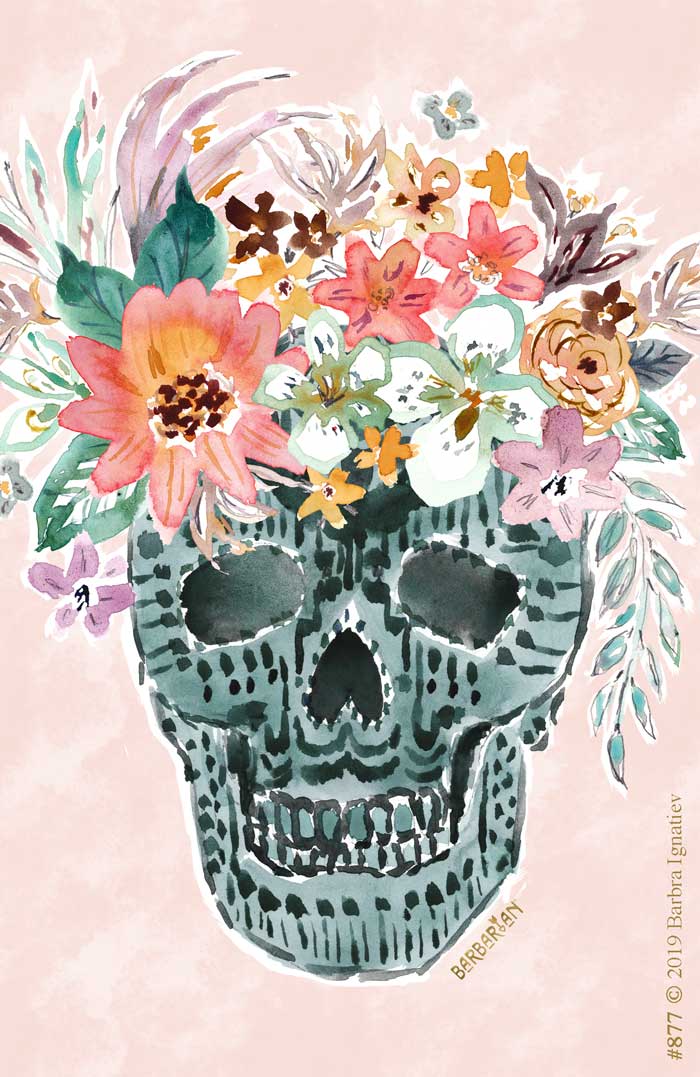 BERTHA Flower Crown Skull