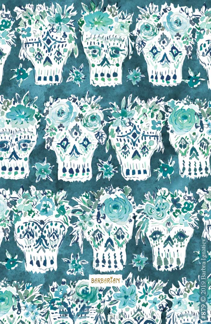 PEACE OUT Flower Crown Skulls